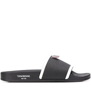 Thom Browne grosgrain loop tab pool slides size 41 BNWB